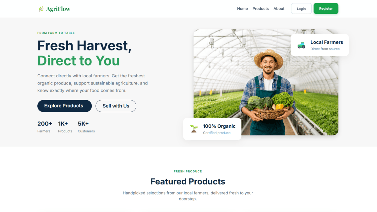 AgriFlow screenshot